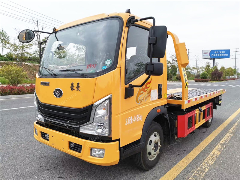 重汽豪曼一拖二藍(lán)牌清障車